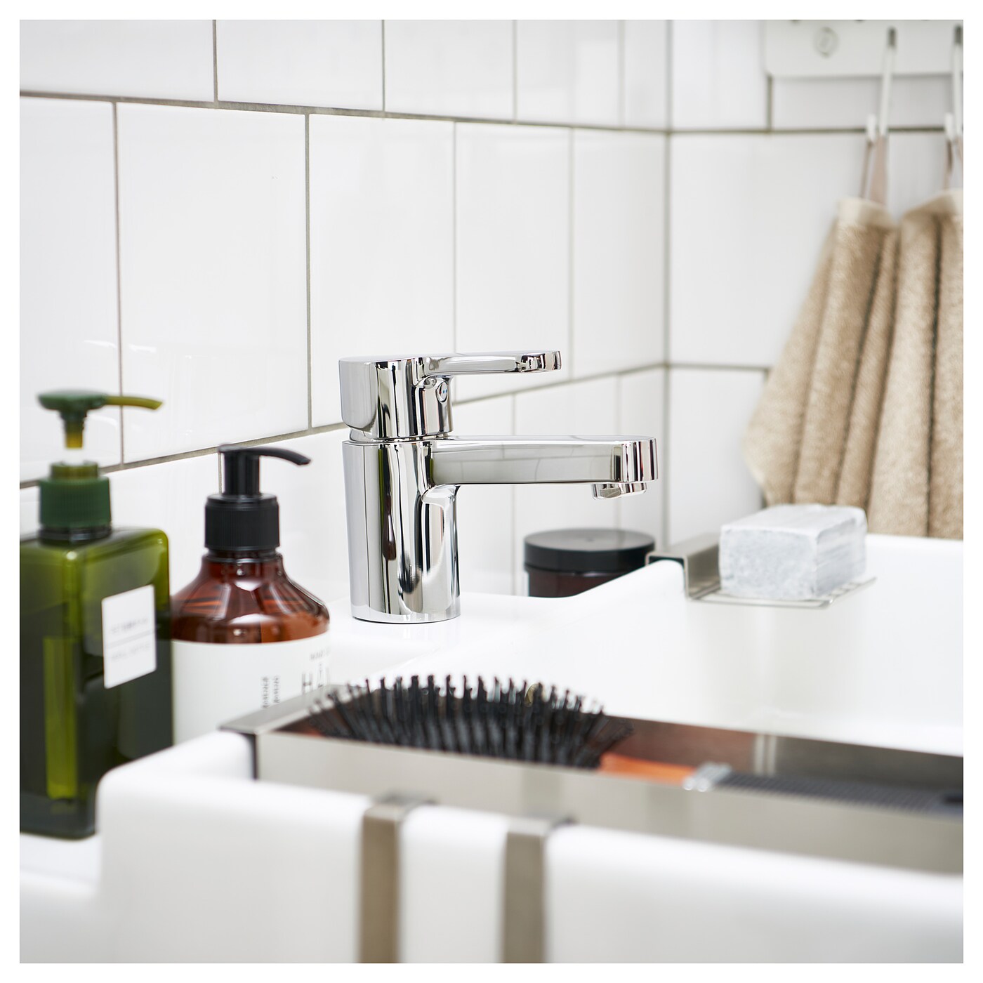 ENSEN 安森洗脸池水龙头，带过滤器镀铬- IKEA