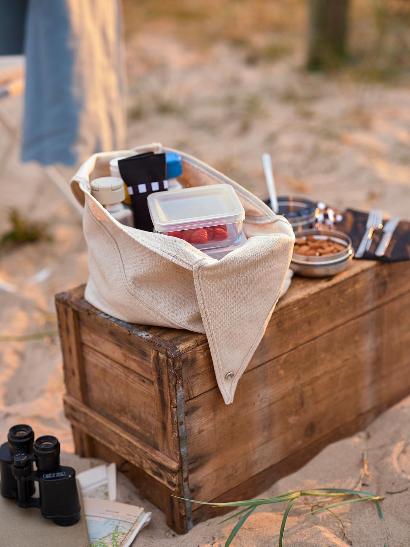 FINSKUREN 芬库恩带盒旅行餐具不锈钢/黑色- IKEA