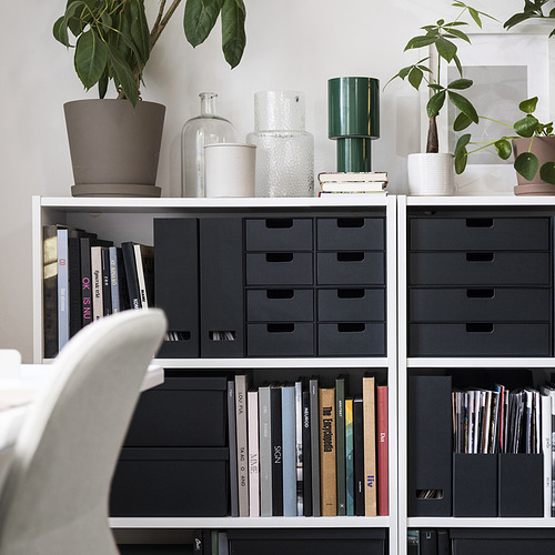 DVÄRGTALL decoration figure, set of 3 solid wood/black - IKEA