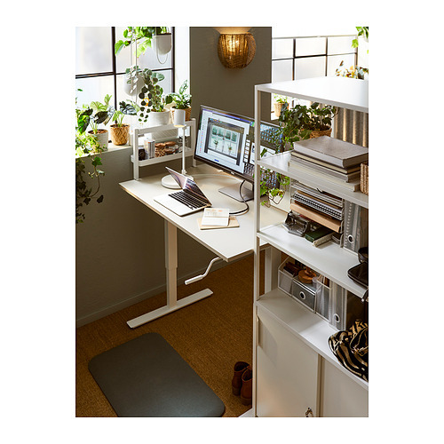 RODULF desk sit/stand electric/white - IKEA