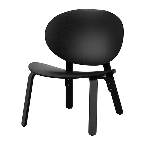 FRÖSET easy chair black stained oak veneer - IKEA