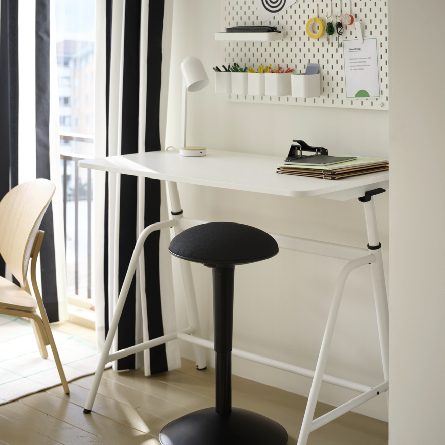 IKEA GLADHÖJDEN 昇降デスク 100x60cm GLADHÖJDEN desk sit/stand white - IKEA