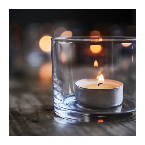 GLIMMA unscented tealight - IKEA