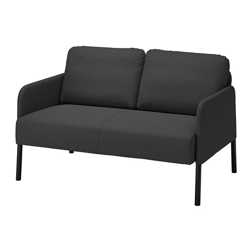 GLOSTAD 2-seat sofa Knisa medium blue - IKEA