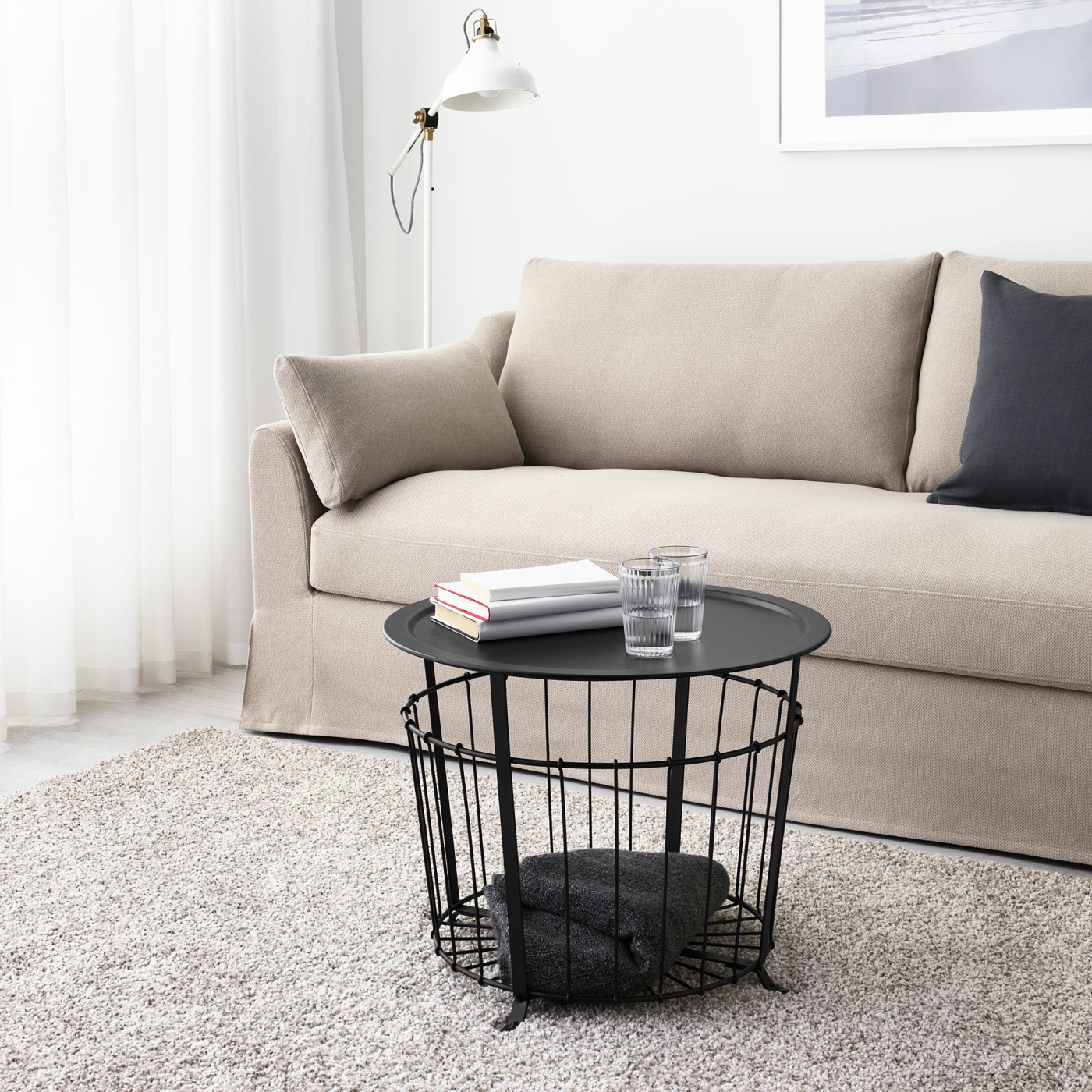 GUALÖV 格拉瓦储物桌黑色- IKEA