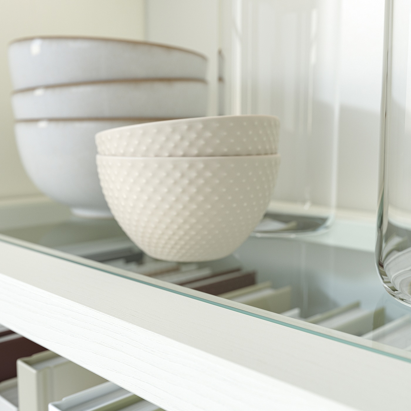 HAVSTA 海思塔储物组合带玻璃门白色- IKEA