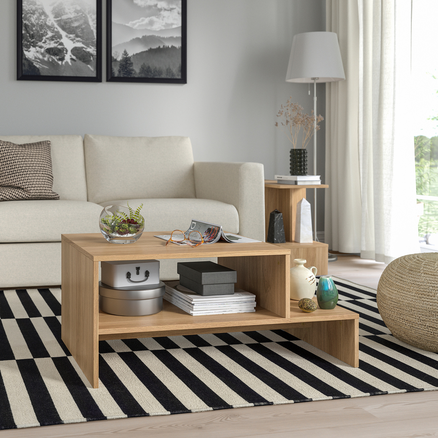 HOLMERUD 霍尔鲁德茶几仿橡木- IKEA
