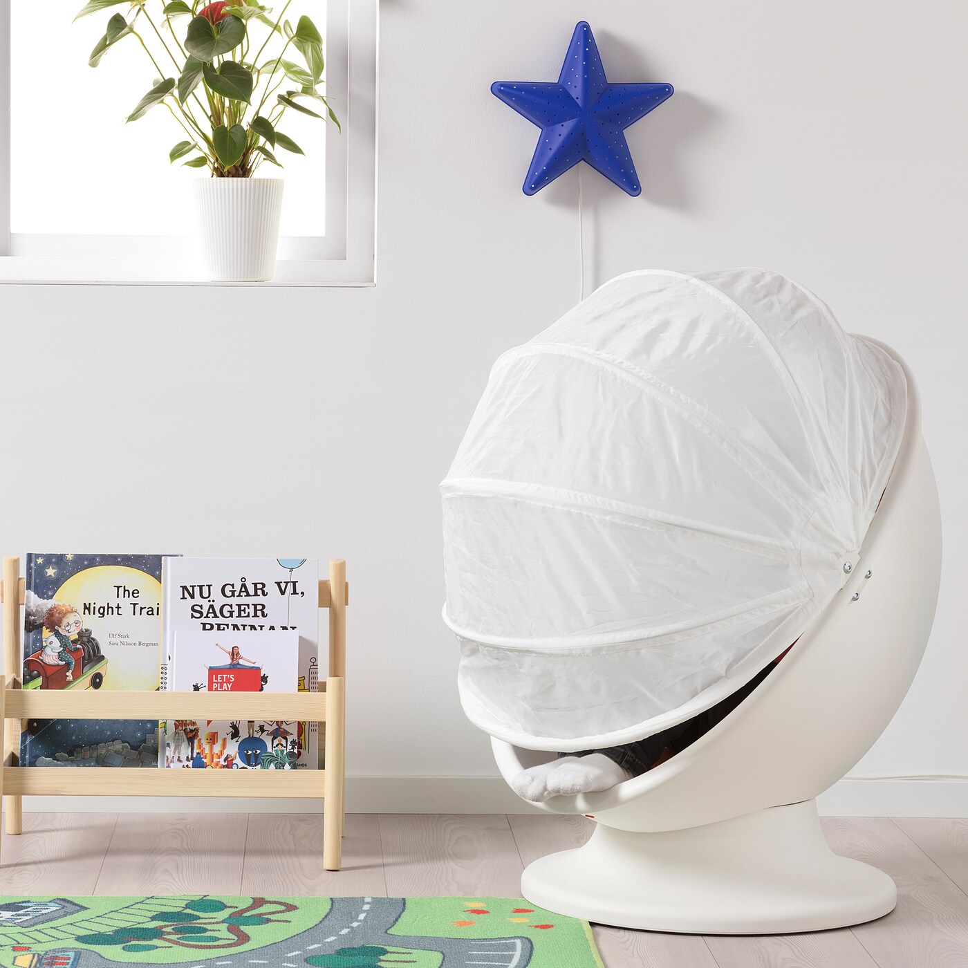 Ikea Ikea PS LOMSK Swivel chair, white/red 119.99