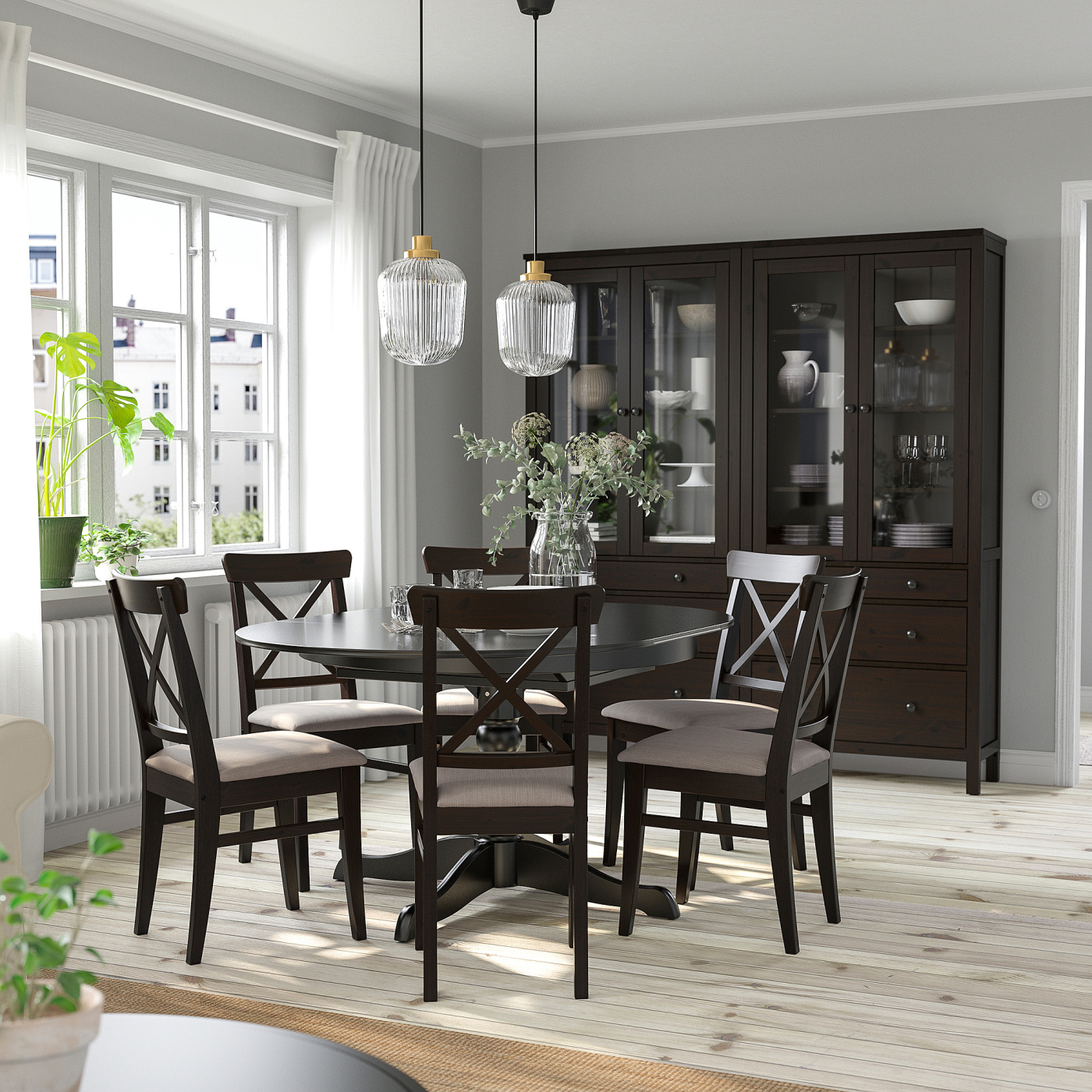 ダイニング3点セット　IKEA　片ﾊﾞﾀ　INGATORP　ﾌﾞﾗｯｸ ニトリ・IKEA・無印のダイニングテーブルおすすめ29選【2023年版