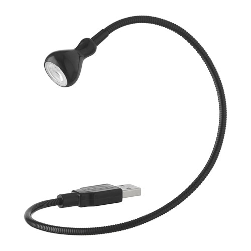JANSJÖ LED USB lamp black - IKEA