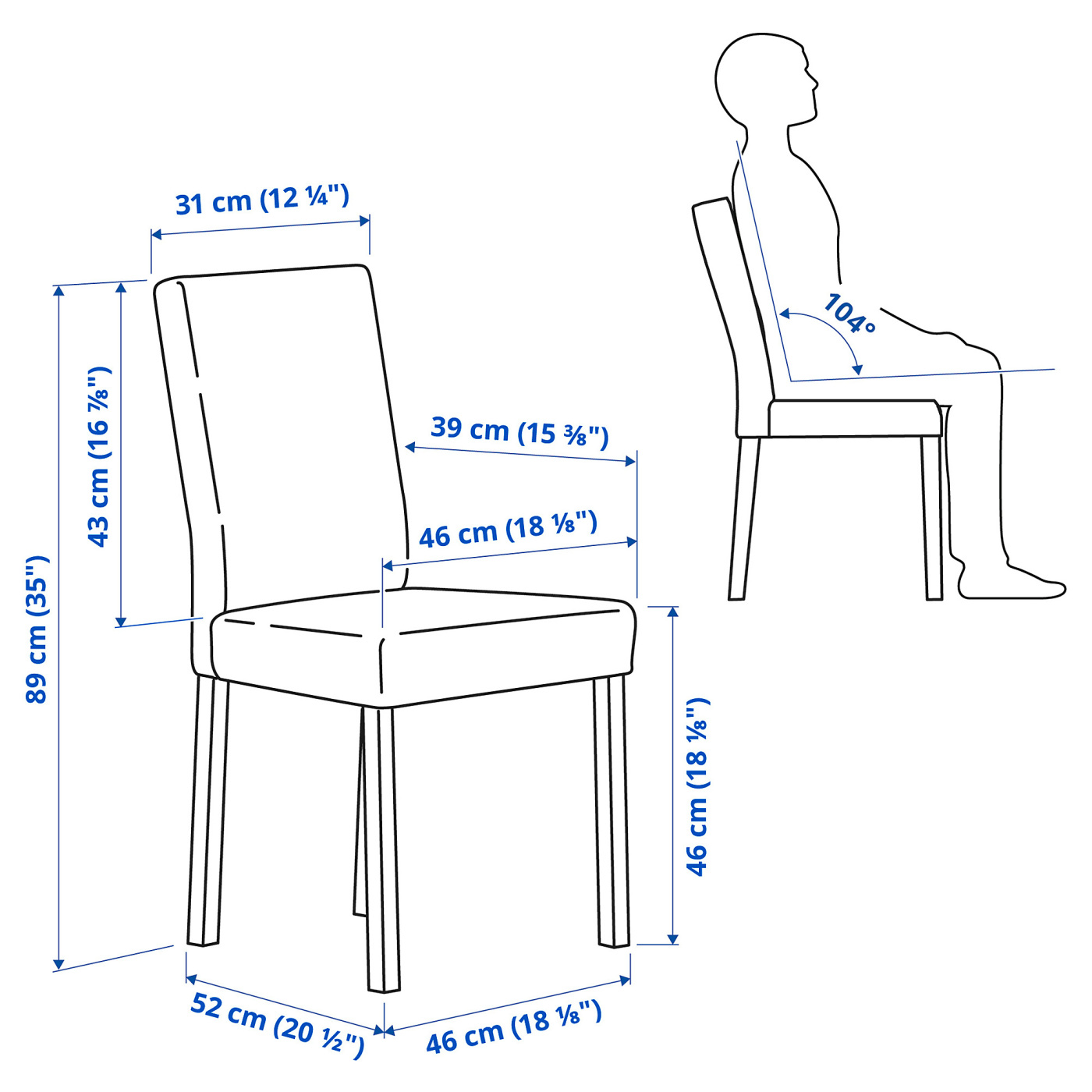 KÄTTIL 凯迪尔椅子黑色/基尼萨深灰色- IKEA