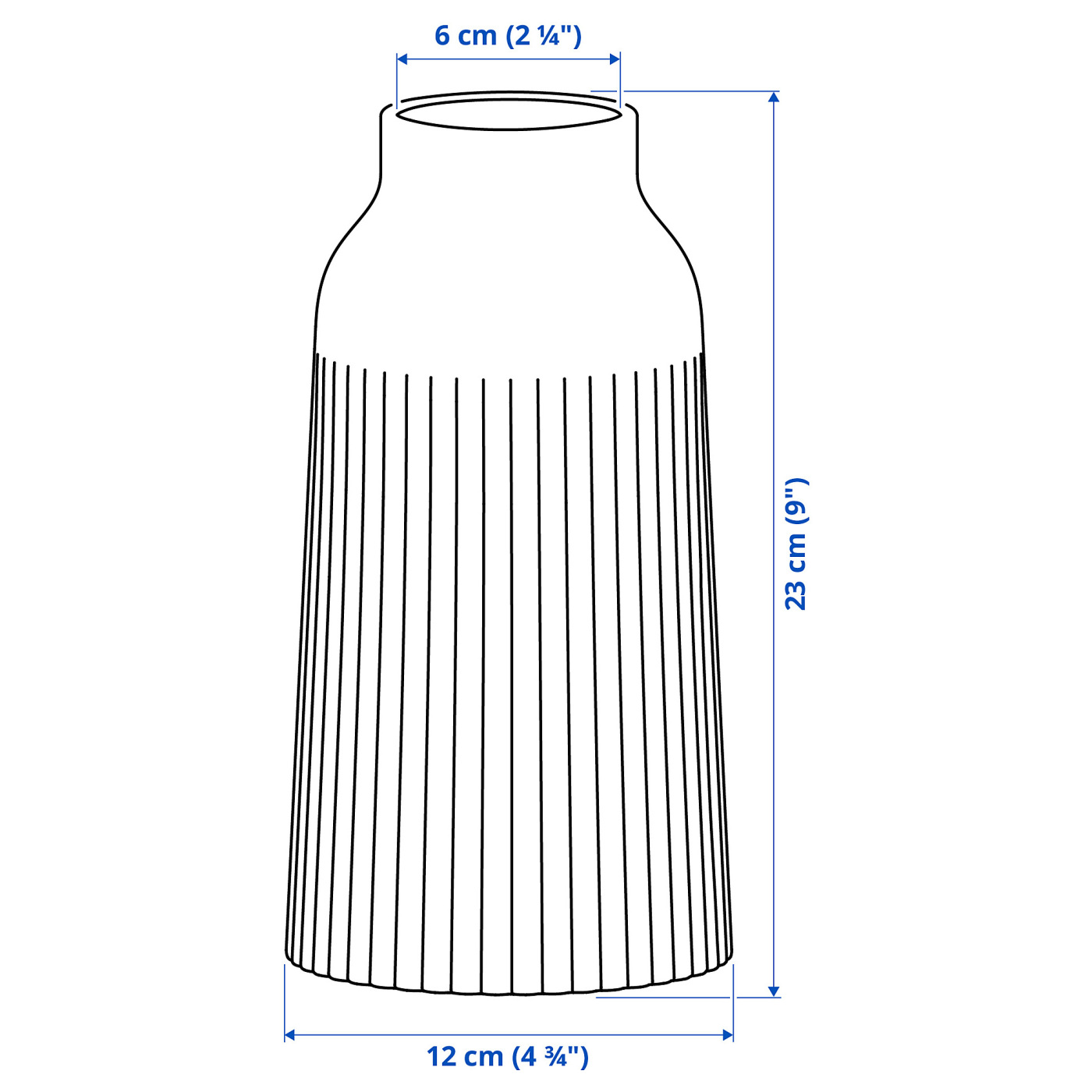 KAPKASTANJ 卡普卡斯坦花瓶灰白- IKEA