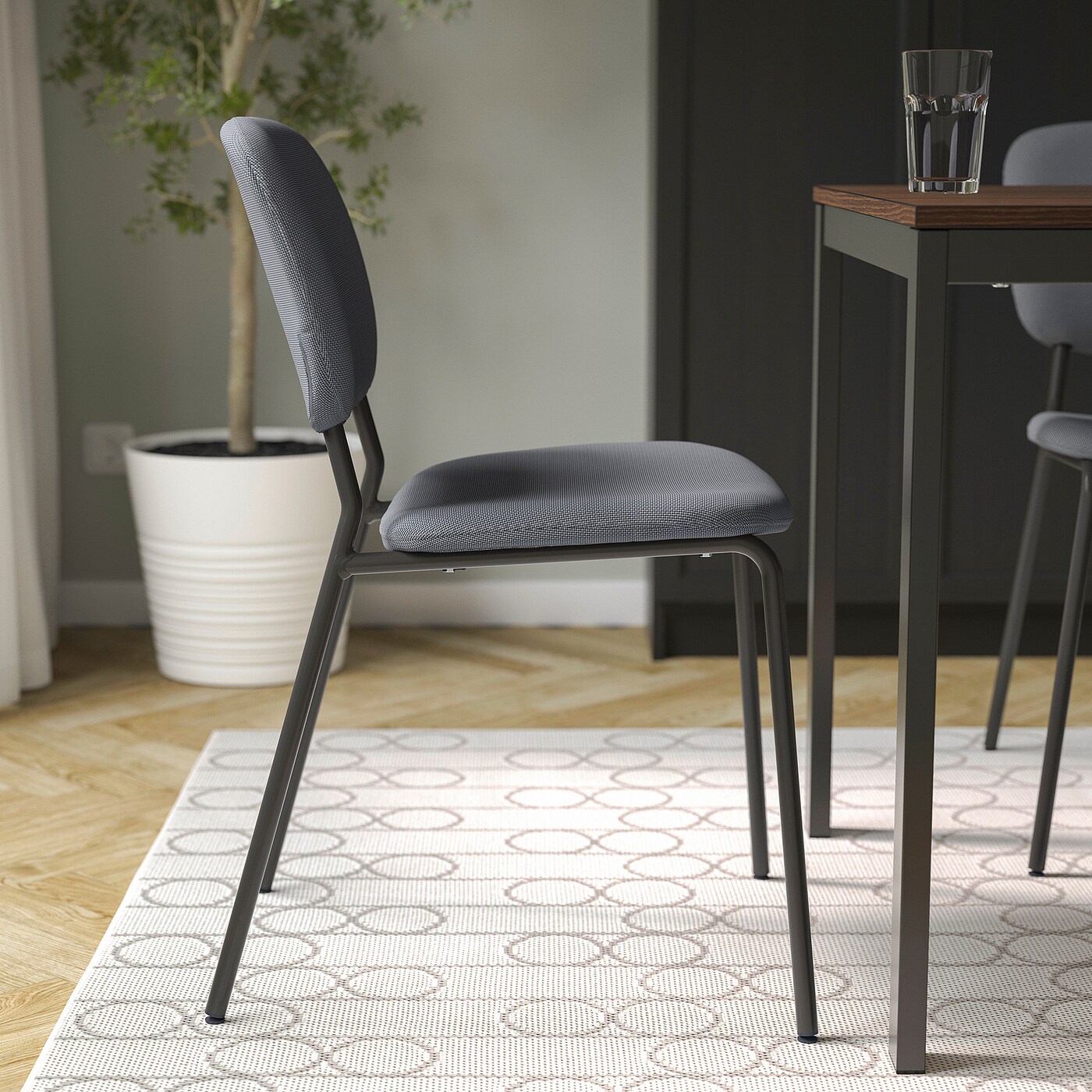 KARLJAN 卡尔延椅子深灰色/卡布萨深灰色- IKEA