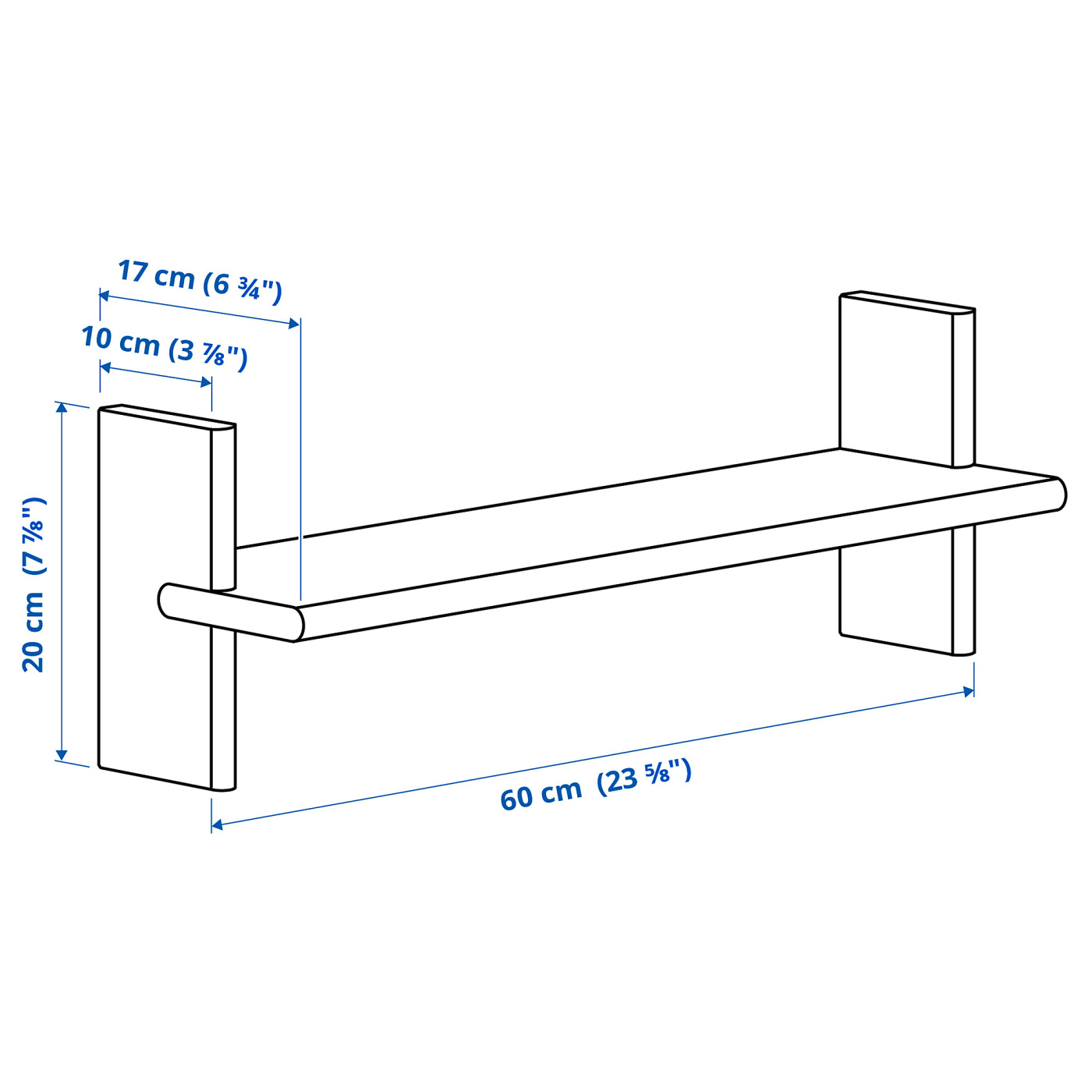 KLAVRESTRÖM 克拉夫荣墙搁板橡木- IKEA