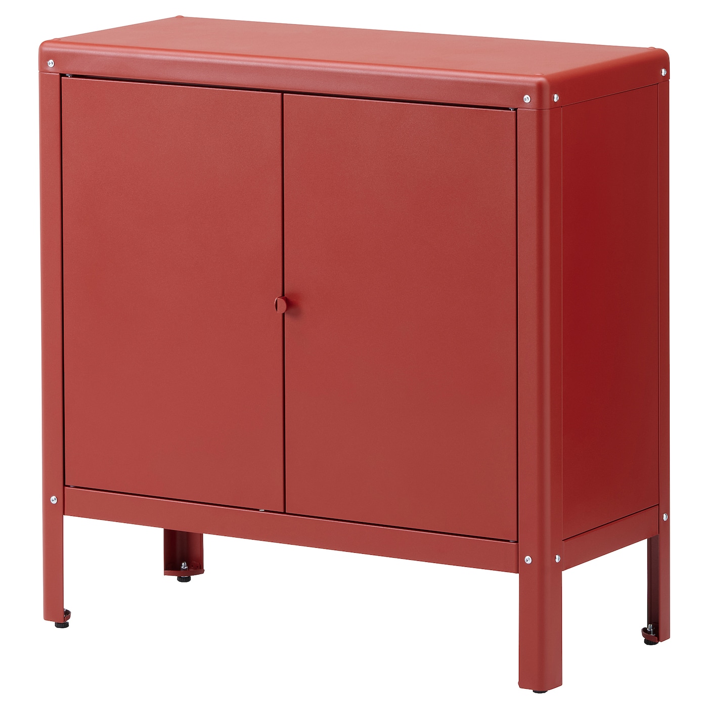 KOLBJÖRN shelving unit with cabinet brown-red - IKEA