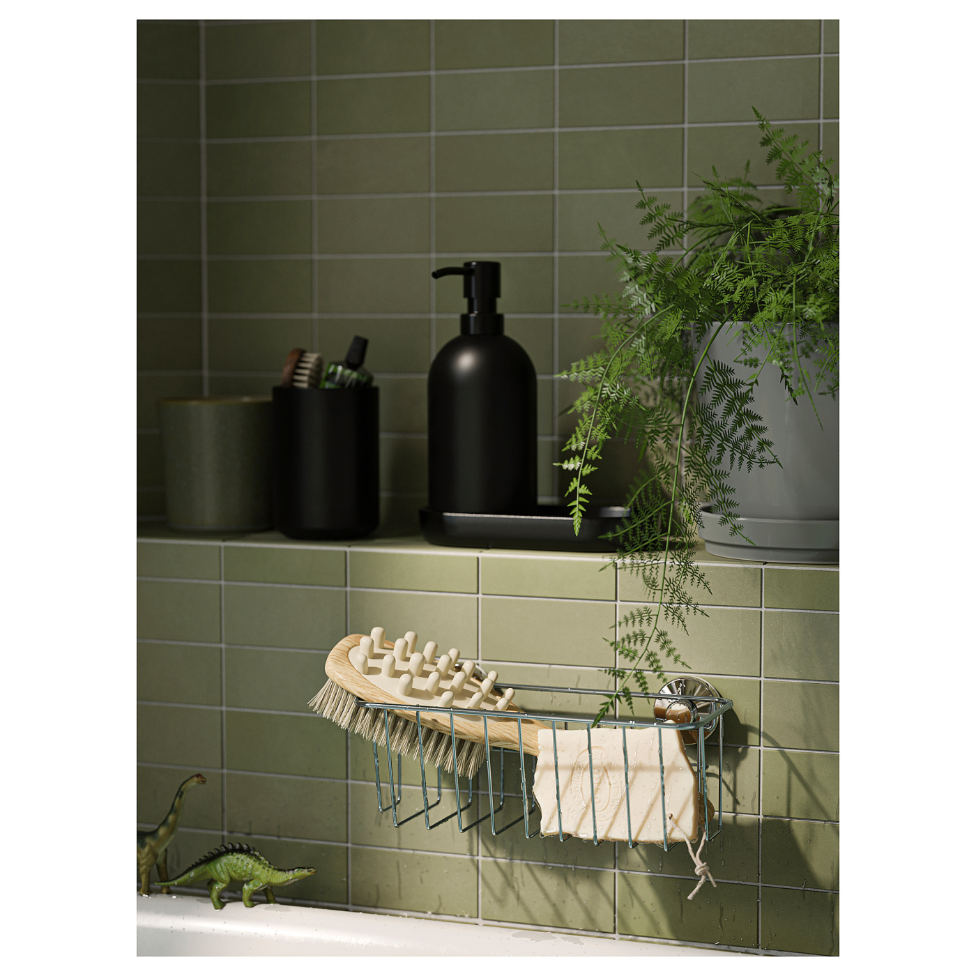 KROKFJORDEN 克约登带吸盘篮筐镀锌- IKEA