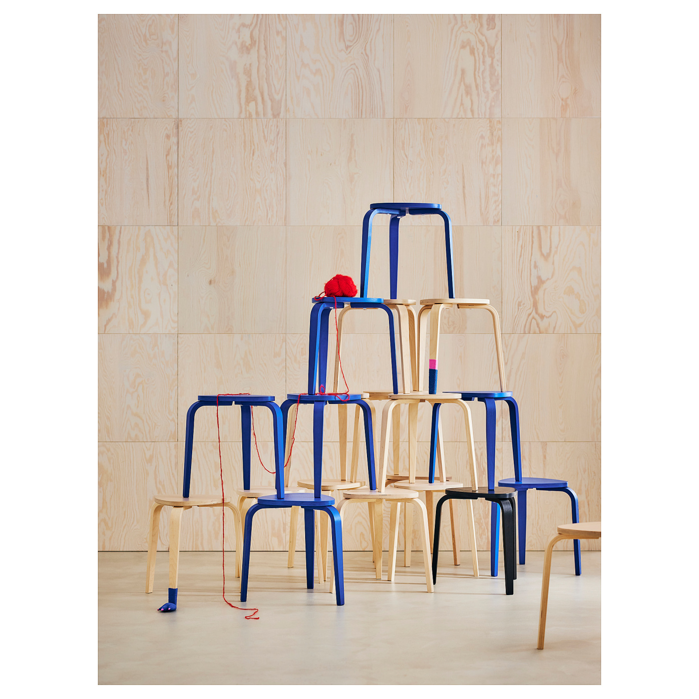 KYRRE 叙勒凳亮蓝色- IKEA