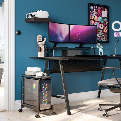 UTESPELARE gaming desk black - IKEA