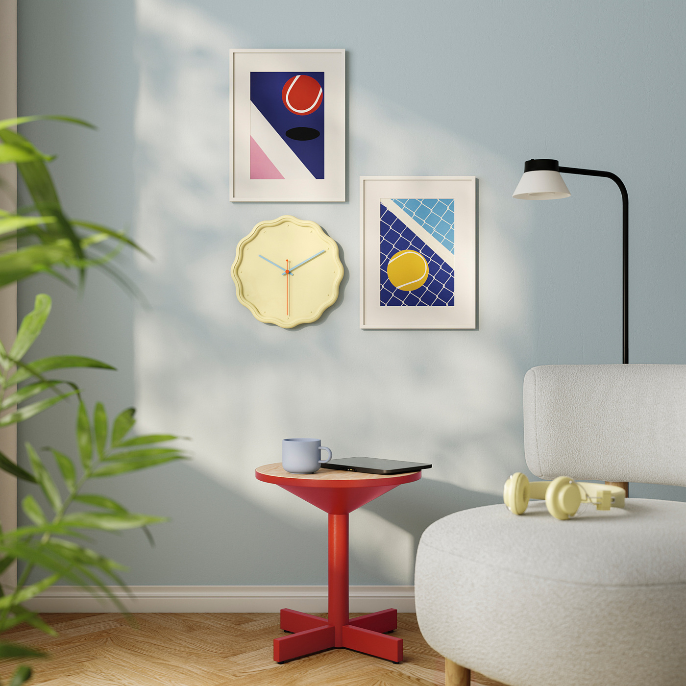 黄釉輪花6寸向付　　11客　　新品未使用 LAVSKRIKA 拉维斯卡挂钟花形黄色- IKEA