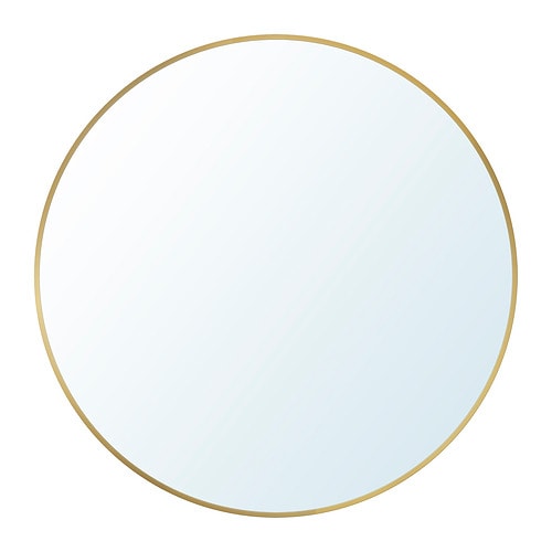RÅMEBO mirror gold-colour - IKEA