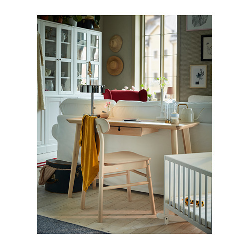 LISABO desk ash veneer - IKEA