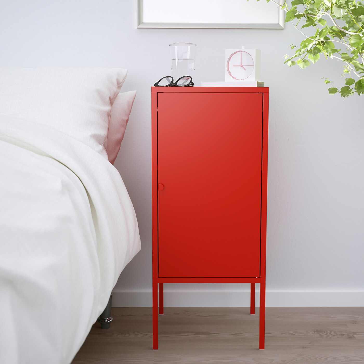 IKEA LIXHULT レッド 良品】IKEA LIXHULT スチール キャビネット