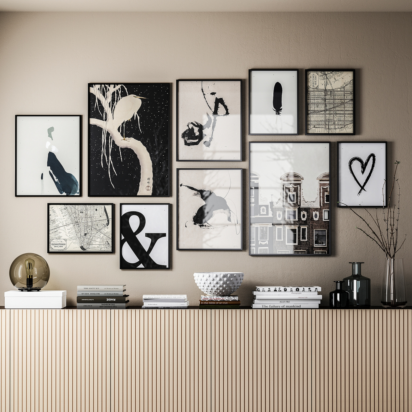LOMVIKEN 隆维肯画框黑色- IKEA