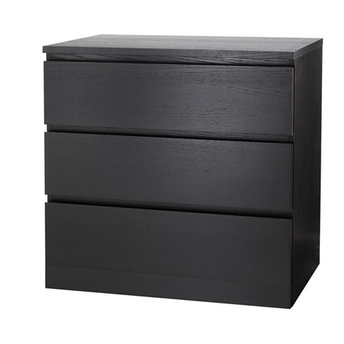 malm 6-drawer dresser brown stained ash veneer Mobican Nevada 6 Drawer Double Dresser