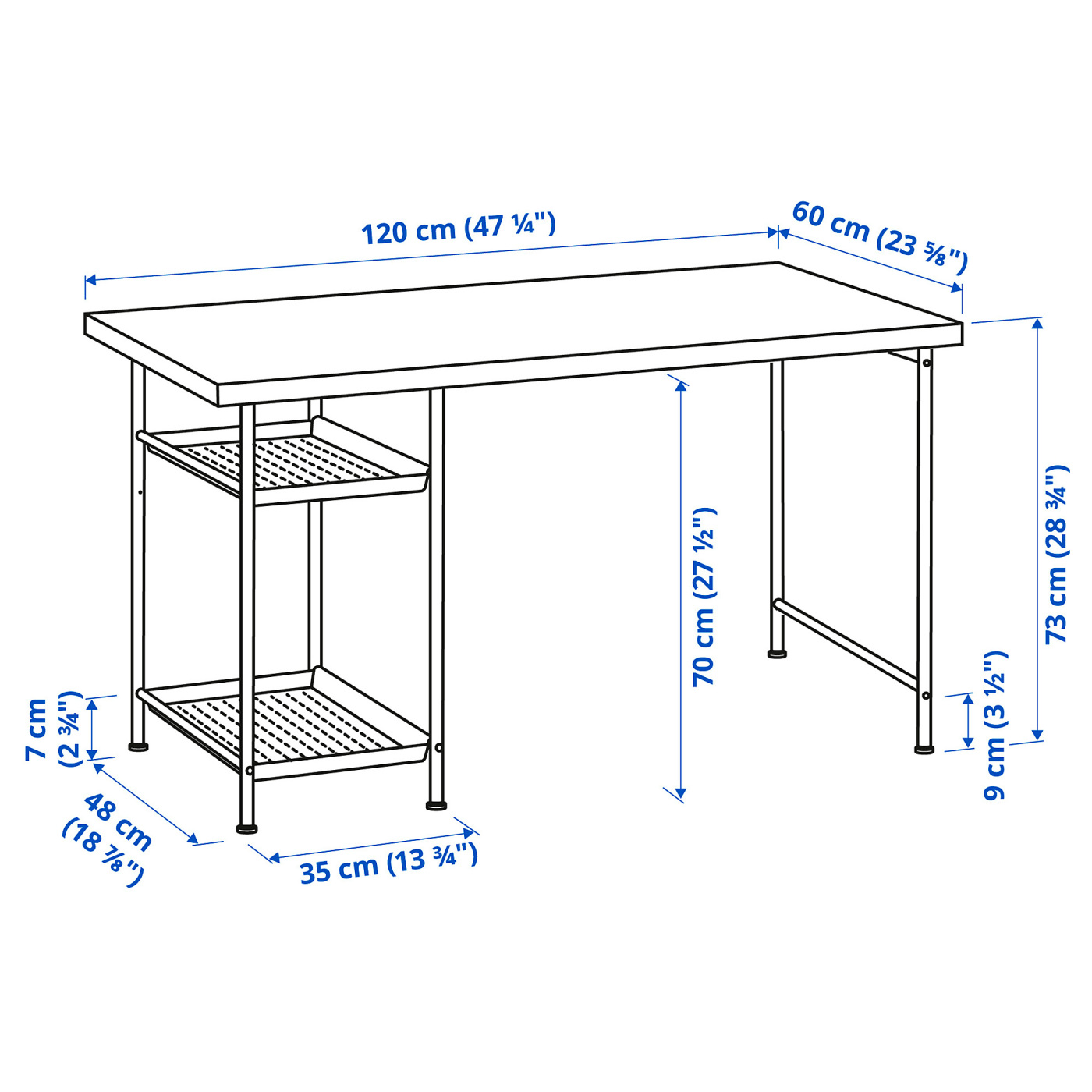 MITTCIRKEL 米特穗科/ SPÄND 斯班书桌生动的松木纹/白色- IKEA