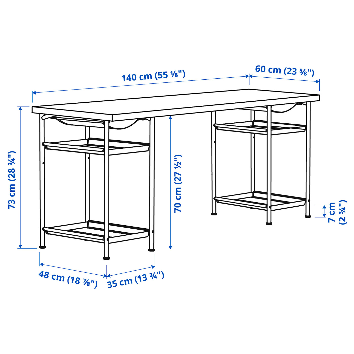 MITTCIRKEL 米特穗科/ SPÄND 斯班书桌生动的松木纹/黑色- IKEA