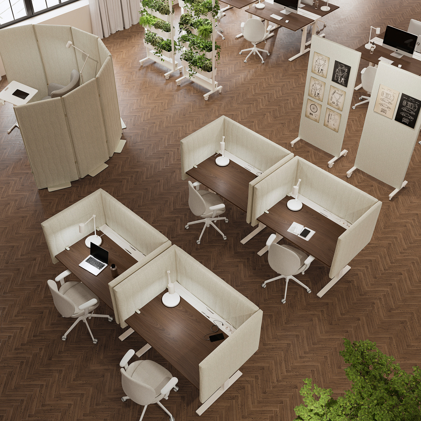 MITTZON 米特丛桌面屏刚纳瑞德米黄色- IKEA