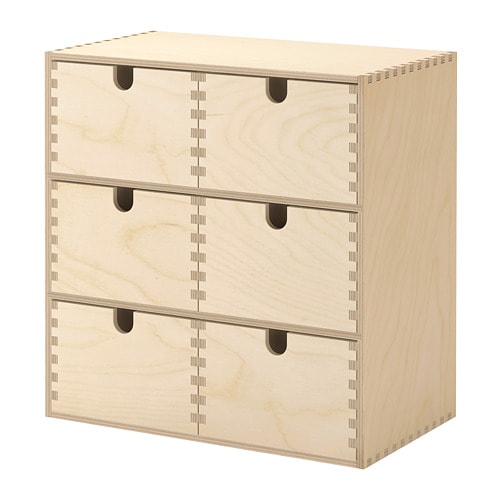 MOPPE mini chest of drawers birch plywood - IKEA