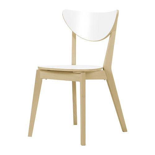 NORDMYRA chair white/birch - IKEA