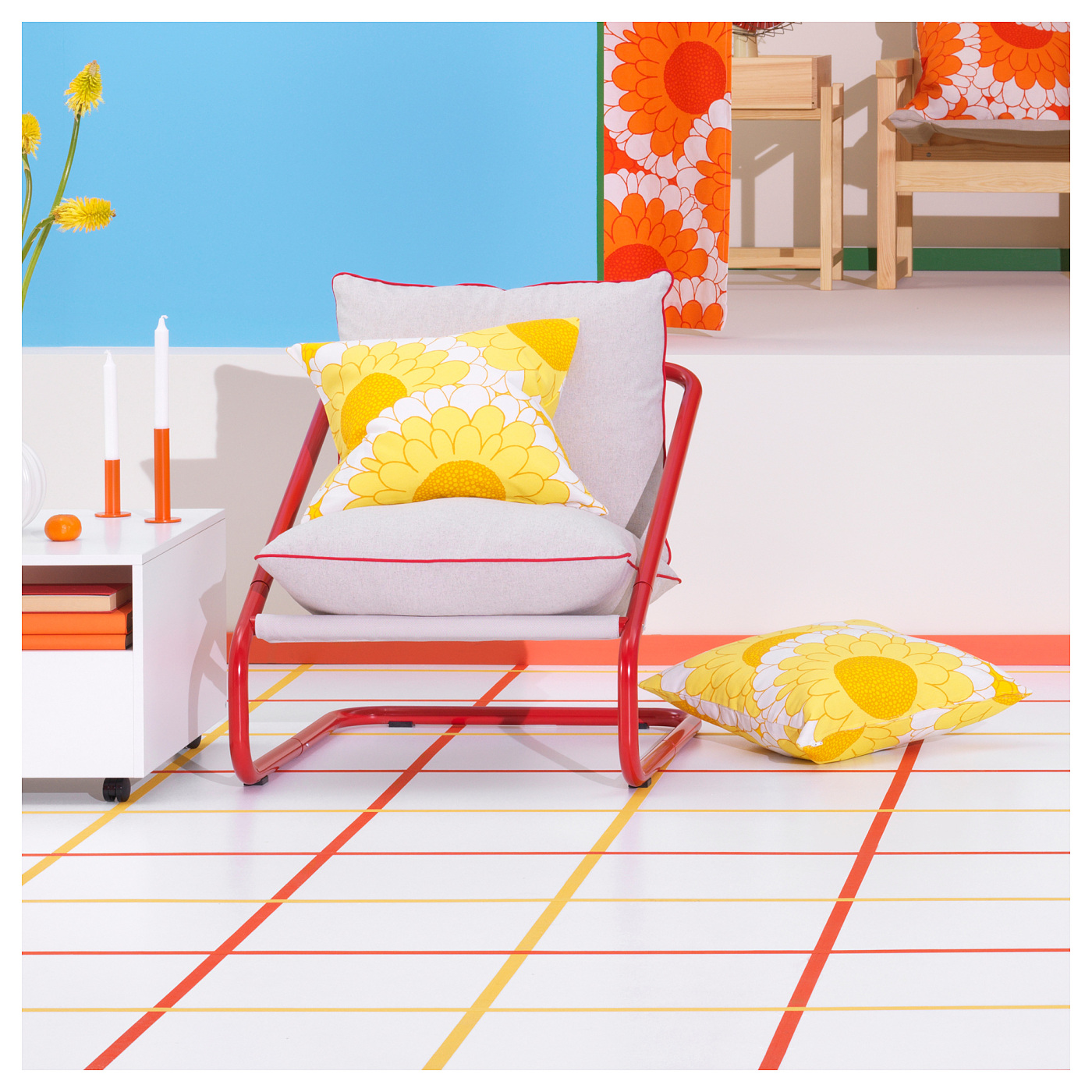 ÖNNESTAD 奥恩斯单人沙发垫组合米黄色/凯托- IKEA