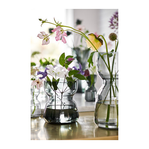 【IKEA】 OMTANKSAM ブラック2脚 別でライトグレーも出品してます。 OMTÄNKSAM vase light grey - IKEA