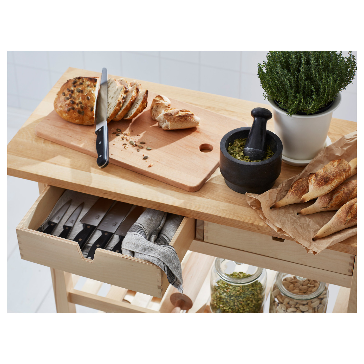 PROPPMÄTT 乔迈特砧板橡胶木- IKEA