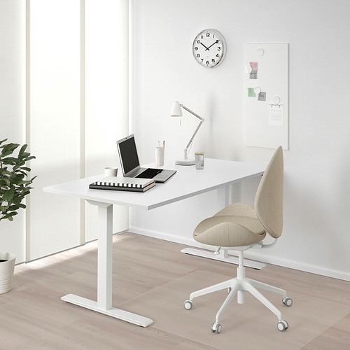 RODULF desk sit/stand electric/white - IKEA