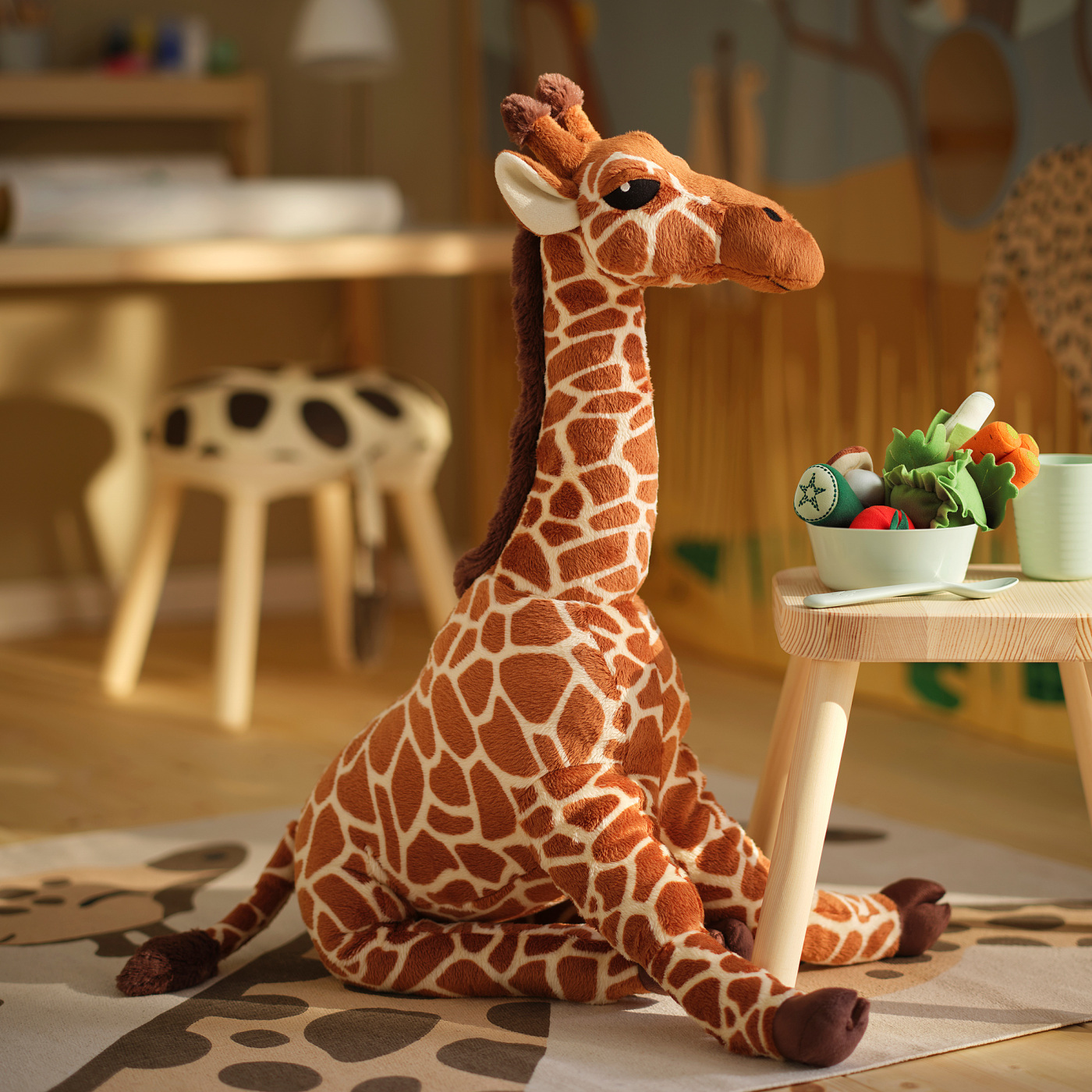 SANDLÖPARE 桑罗帕瑞毛绒玩具长颈鹿/褐色- IKEA