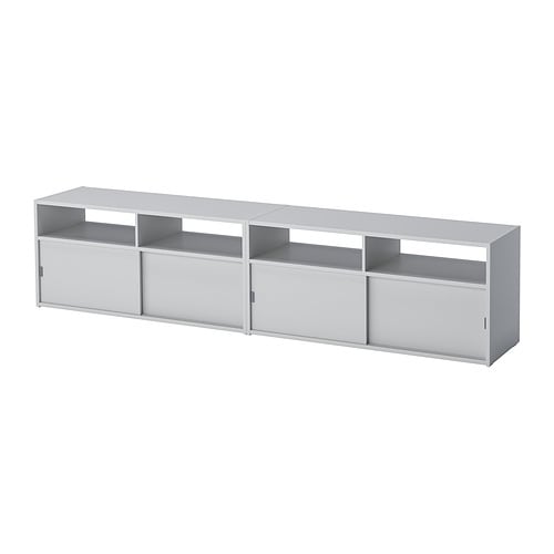 IKEA BYÅS テレビ台 ホワイト 160cm BYÅS TV bench, high-gloss white, 160x42x45 cm - IKEA UK