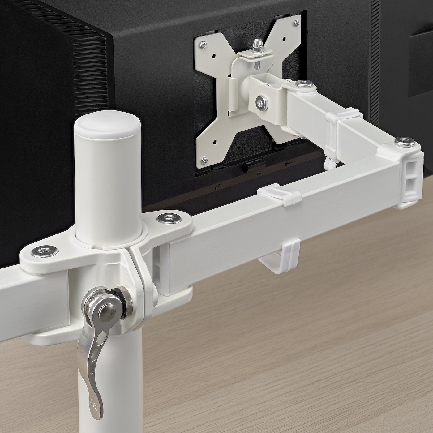 STUBBERGET 斯图比格双屏显示器支架白色- IKEA