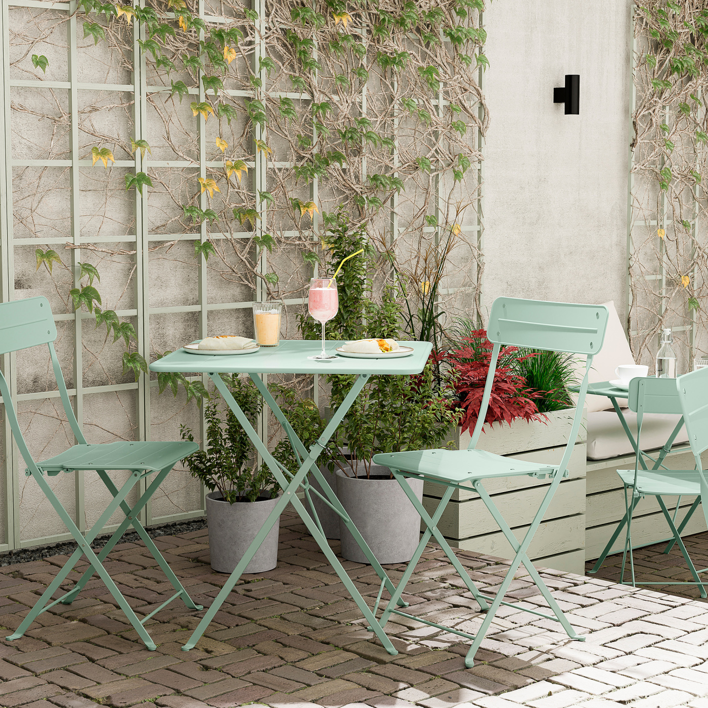 Wicker Ikea Grey Outdoor Table SUNDSÖ Chair, Outdoor, Grey IKEA