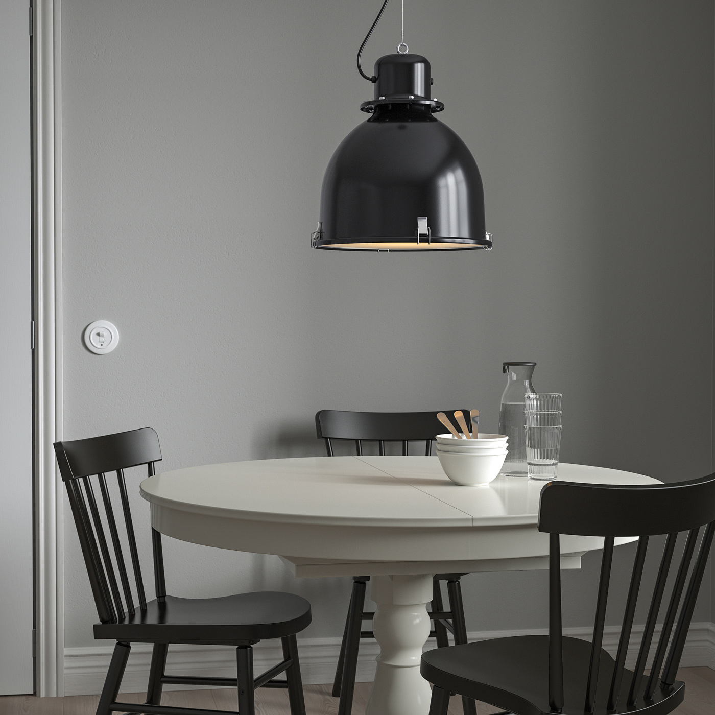 SVARTNORA 斯瓦诺拉吊灯黑色- IKEA