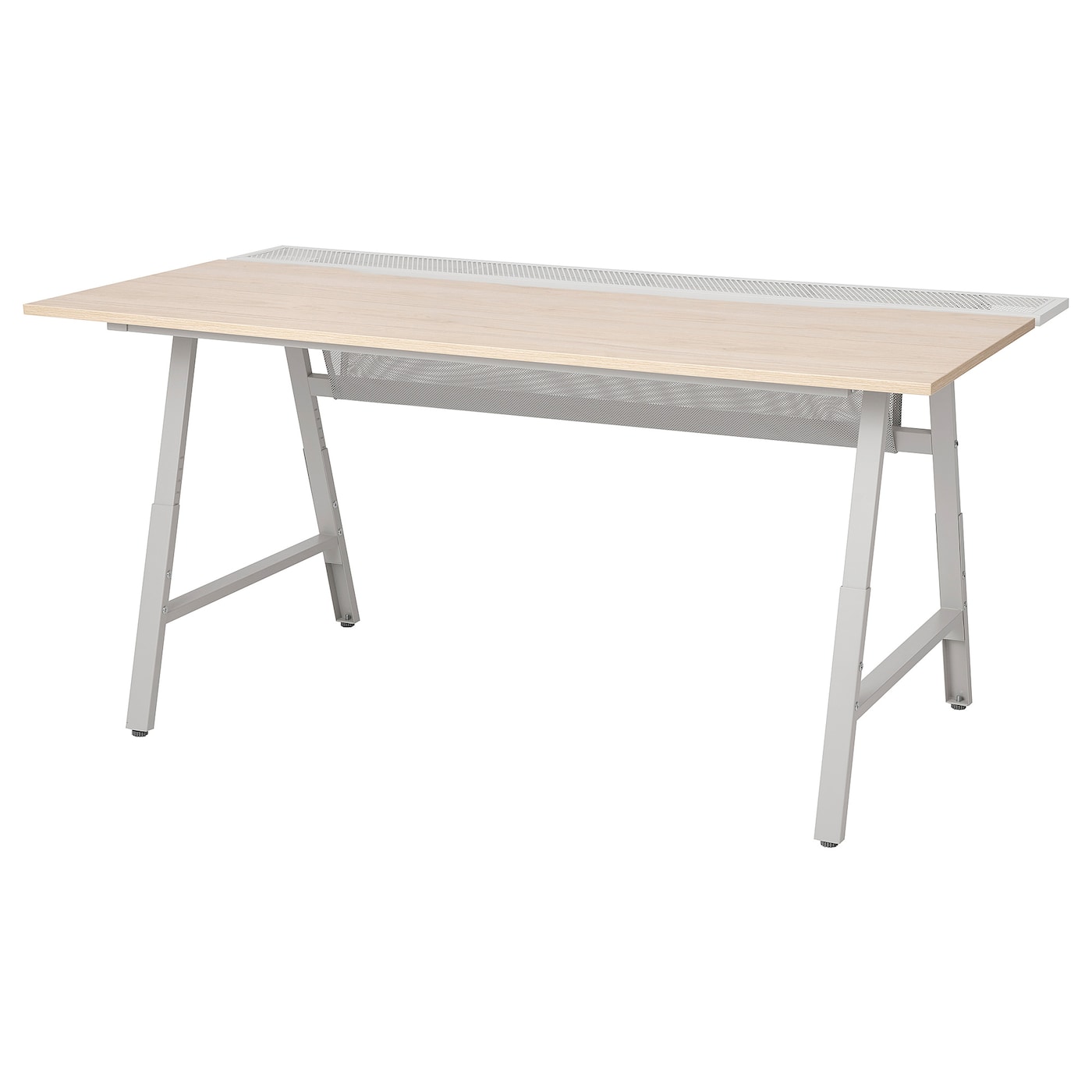 UTESPELARE 乌斯佩电竞桌仿白蜡木/灰色- IKEA