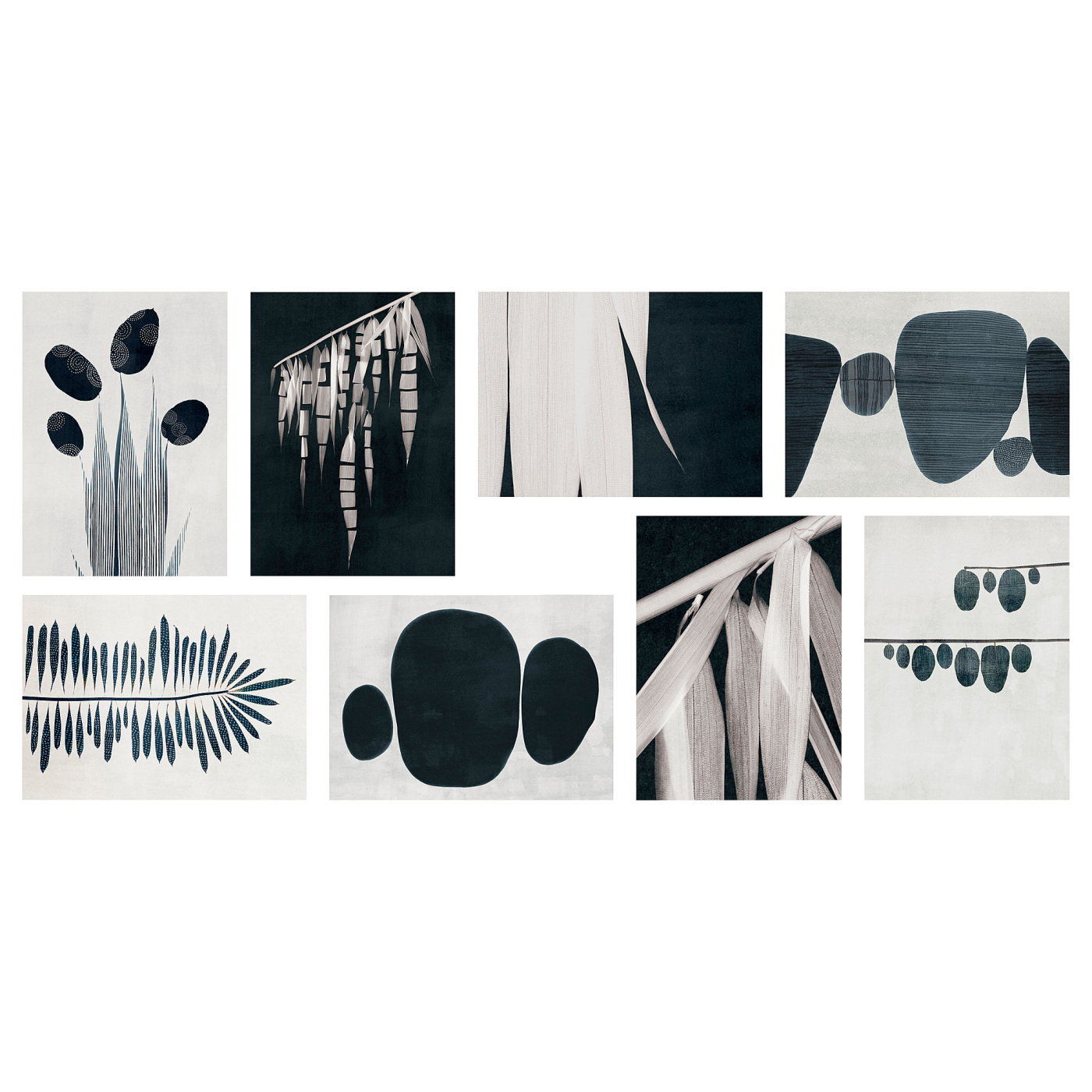 VÄXBO 韦斯伯工艺卡片抽象画- IKEA