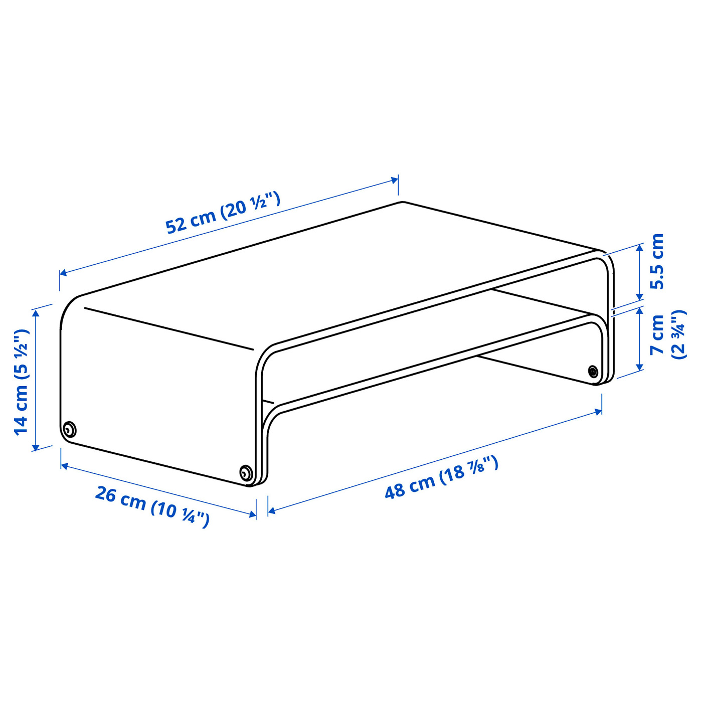 VATTENKAR 瓦滕卡笔记本电脑/屏幕支架桦木- IKEA