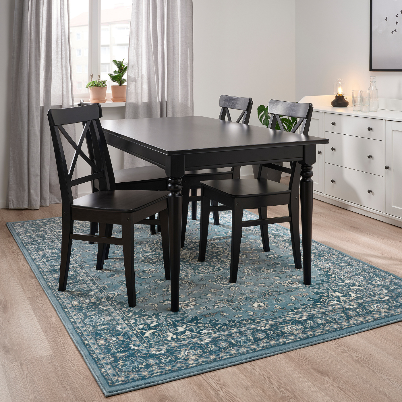VEDBÄK 维德贝克短绒地毯蓝色- IKEA