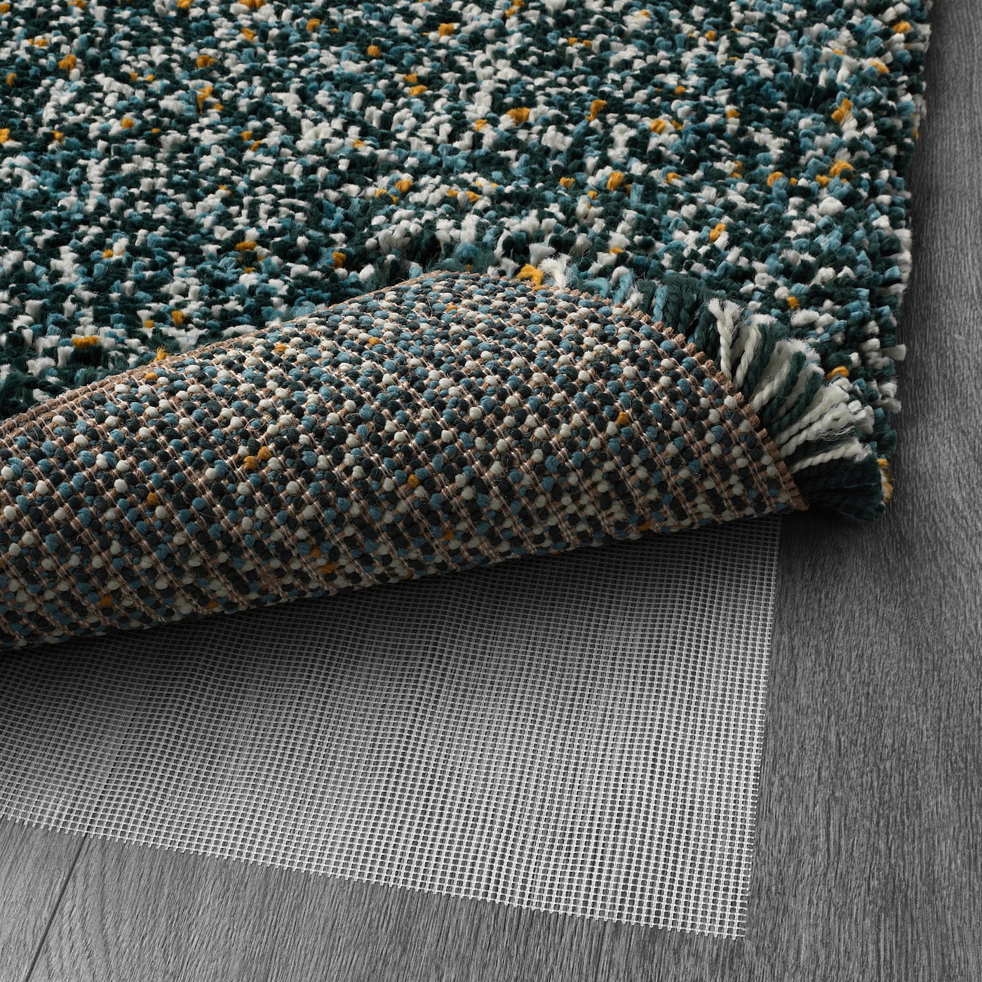 【極美品】IKEA VINDUM ラグ グリーン　170x230 cm VINDUM ヴィンドゥム ラグ パイル長, グリーン, 170x230 cm - IKEA