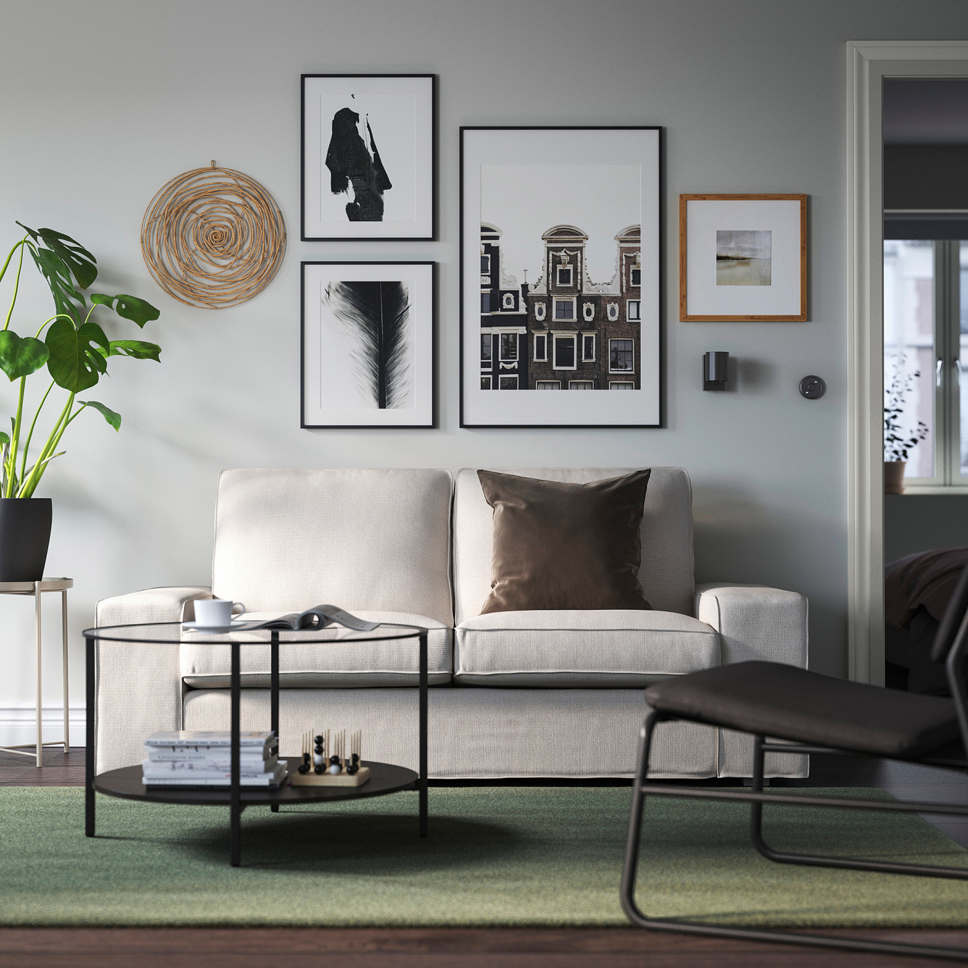 VITTSJÖ 维特索茶几黑褐色/玻璃- IKEA