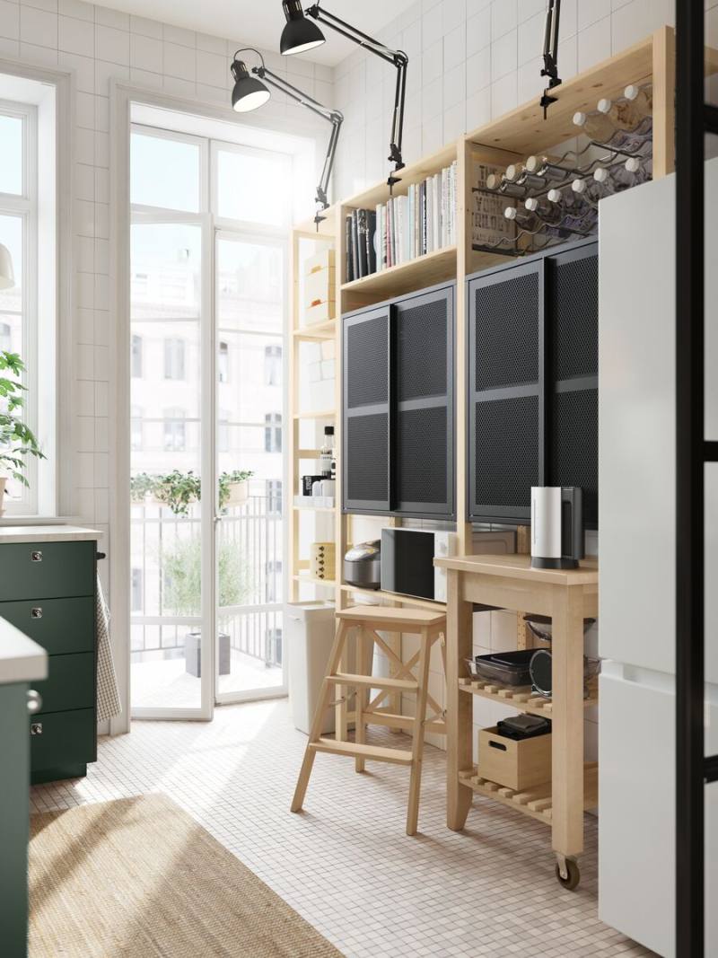 KLOCKBUSKE rug, flatwoven dark grey/flower - IKEA