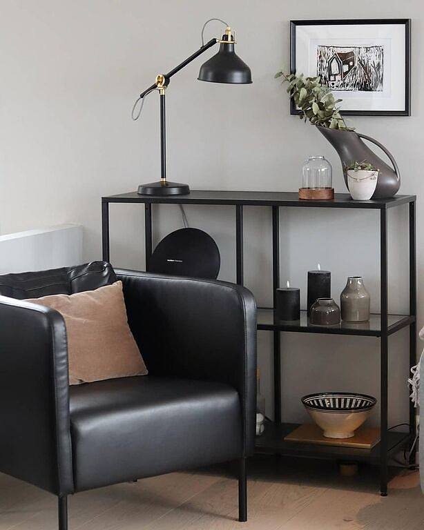REMSTA armchair Hakebo dark grey - IKEA